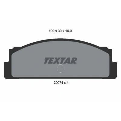 Imagen de TEXTAR 2007404 Juego de pastillas freno no preparado para indicador desgaste SEAT: 124 Berlina, Familiar, FIAT: Coupé, X 1/9