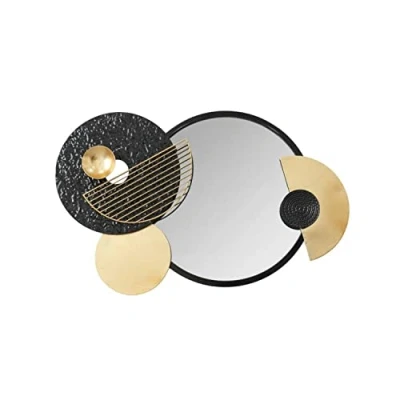 Imagen de DKD Home Decor Espejo de Pared Metal Círculos (83 x 5 54 cm)