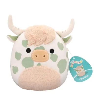 Imagen de Squishmallows SQCR06578 Celestino Die Hochlandkuh Peluche Oficial de Jazwares (19 cm)
