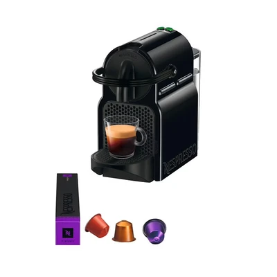 Imagen de Cafetera de cápsulas Nespresso® De&#039;Longhi Inissia EN80.B, 1260 W, 19 bar, 0.7 l, Calentamiento 25 s, Apagado automático, Negro