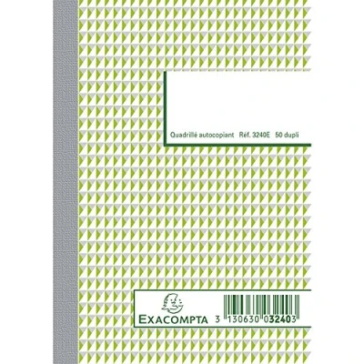 Imagen de Exacompta Libro de pedidos, 14,8 x 10,5 cm, vertical, copia duplicada sin carbono, 50 páginas (impreso en francés)