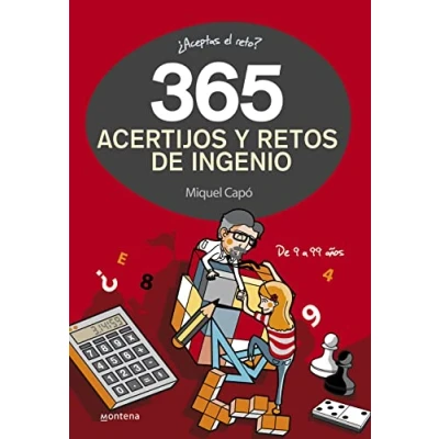 Imagen de 365 acertijos y retos de ingenio: Enigmas para niños niñas (No ficción ilustrados)