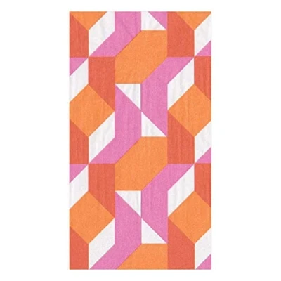 Imagen de Caspari Entertaining with Color Theory Toalla de Invitados Fucsia, Paquete 15, Papel, 11 x 20 3 cm