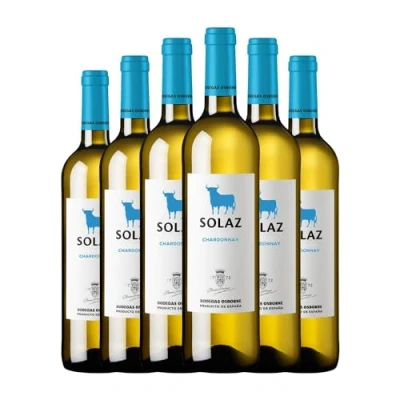 Imagen de Osborne Solaz Chardonnay Vino de la Tierra Castilla Joven 75 cl blanco (Caja 6 Botellas cl)