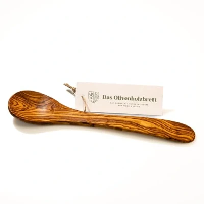 Imagen de DAS OLIVENHOLZBRETT ® Cuchara de madera olivo 20 cm / estándar