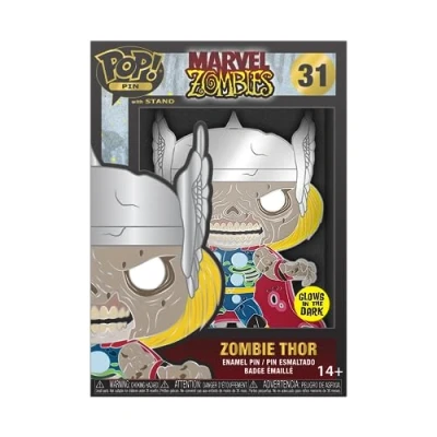 Imagen de Loungefly Pin De Esmalte Grande MARVEL: ZOMBIE Thor Marvel Zombies Broche Imperdible Coleccionable Para Mochilas &amp; Bolsas Idea Regalo Mercancía Oficial