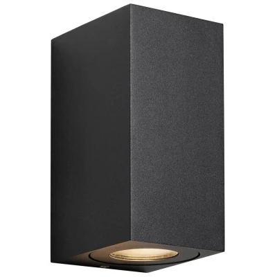 Imagen de Nordlux Aplique para exterior Canto Maxi Kubi 2 Seaside, negro GU10 17 cm