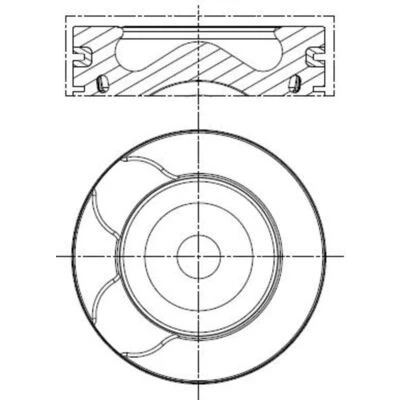 Imagen de Pistón MAHLE ORIGINAL 039 PI 00128 000
