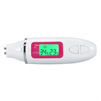 Imagen de DEWIN Analizador de Piel, Piel Facial Medidor Humedad Agua Aceite Corporal a La Moda Pantalla LCD Probador 1 Pieza (Blanco)