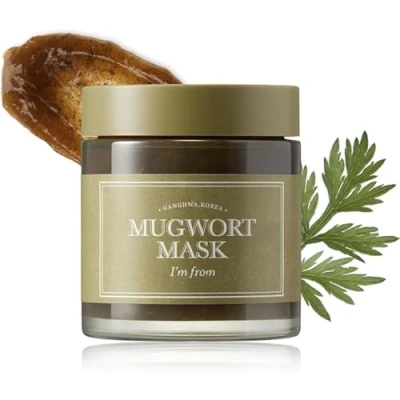 Imagen de I&#039;m from Mascarilla de Artemisa 3.88 fl oz Hierba natural, árbol té, lavado, refrescante y calmante rápido para pieles sensibles.