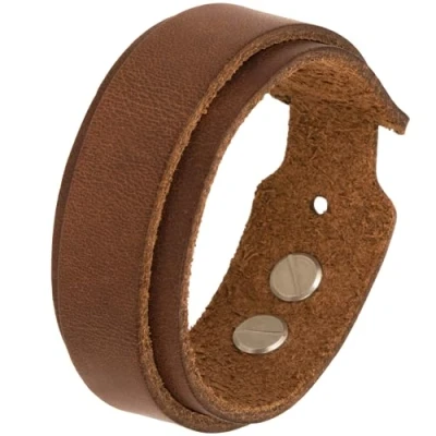 Imagen de Simaru Pulsera de Cuero Premium Fabricado en Alemania para Mujeres y Hombres, Brazalete Genuino Unisex, Cierre Resistente con Remaches Tornillo