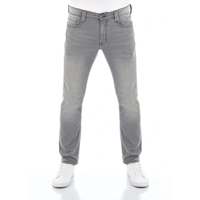 Imagen de MUSTANG Hombre Vaqueros Real X Oregon Tapered K Stretch Pantalones Sudadera Denim 87% Algodón Azul Negro Gris, Tamaño: W 38 L 36, Color: Light Grey (311), (311)