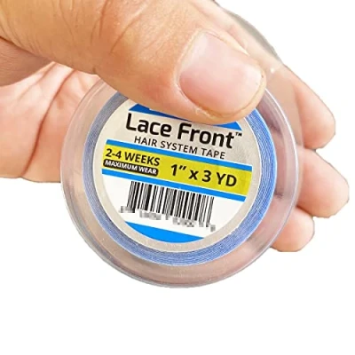 Imagen de cinta adhesiva de doble cara encaje frontal 1 x 3 yardas (108 pulgadas), para pelucas, el cabello Toupees