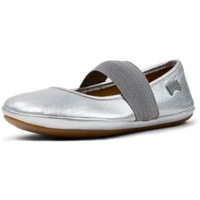 Imagen de Camper Right KIDS Bailarinas con hebilla para niños, Talla: 34, Rebound silver Zapatos