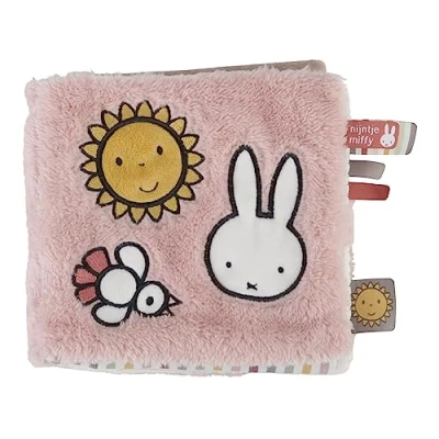 Imagen de Pioupiou et Merveilles Miffy Libro de actividades tela Dimensiones 16 x Fluffy color rosa Estimula los sentidos Desarrolla la coordinación Varias superficies Todo suave, NIJN925
