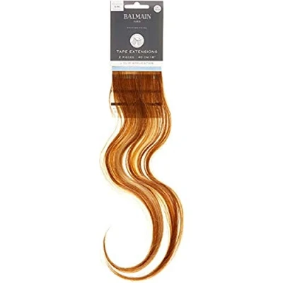 Imagen de Balmain Extensión de cinta pelo humano 2 piezas, 40 cm longitud, 9 G, rubio dorado muy claro, 27 g