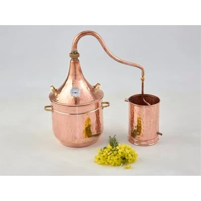 Imagen de Alambique de Cobre Artesanal Especial Para Hierbas Plantas Esencias Jabones, Distintos Tamaños (5 Litros)