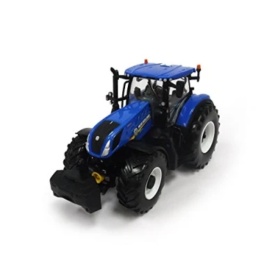 Imagen de Britains Tractor para niños New Holland, T7 315, Tomy con Sistema hidráulico Trasero de Altura Regulable y Eje Delantero dirigible a Partir 3 años