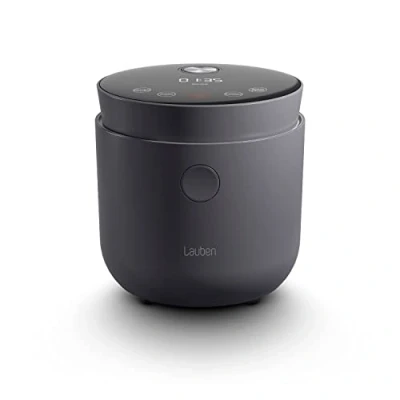 Imagen de Lauben LOW Sugar Rice Cooker, Olla arrocera con función baja en azúcar, 1,5 l, temporizador, mantener caliente, recipiente interior apto para lavavajillas, antiadherente (Antracita)