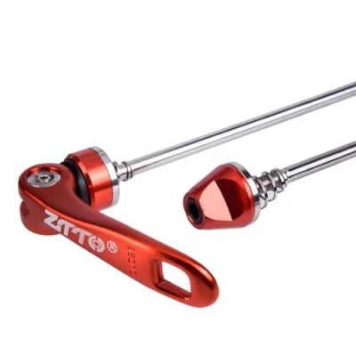 Imagen de Mimoke Desenganche rápido para Bicicleta, liberación rápida MTB Carretera Pinchos de aleación Aluminio buje Rueda Delantera 115mm y Trasera 150mm (Rojo)