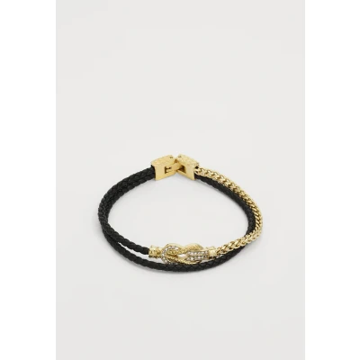 Imagen de Guess Sailor KNOT Unisex Pulsera Yellow goldcoloured/black, Talla: Large, gold coloured/black