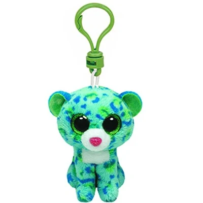 Imagen de Ty Ty33000 Felpa Clip de Beanie Boo Leona El Leopardo Peluche Llavero 10 cm, Juguete A partir años , color/modelo surtido