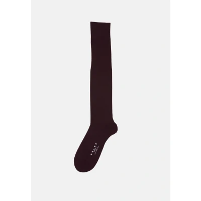 Imagen de FALKE Airport M Kh lana algodón lisos 1 par, Calcetines largos Hombre, Rojo Barolo 8596, 39 40