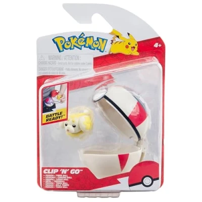 Imagen de Pokémon Jazwares Clip&#039;n&#039;Go Poké Balls Fidough &amp; Timer Ball