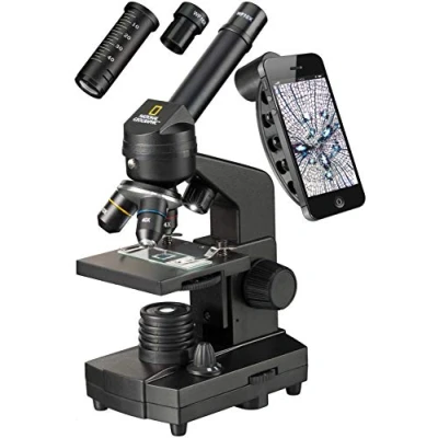 Imagen de Bresser Microscopio National Geographic 40x 1280x con Soporte para Smartphone