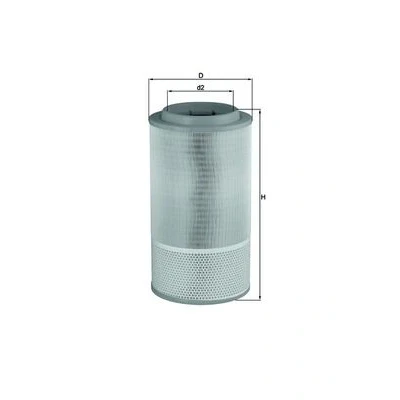 Imagen de MAHLE ORIGINAL LX 1024 Filtro de aire 505,0 267,0 Cartucho filtrante MAN: TGX, TGA, TGS