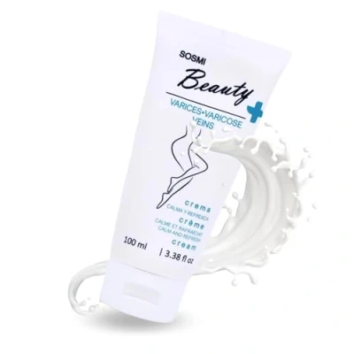 Imagen de Crema para Varices, Calma Y Refresca, Reduce Celulitis, Hidratante, Efecto Relajante Refrescante, frio, Mejora circulacion, Piernas cansadas, Hinchadas, 100 Ml