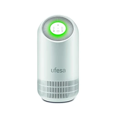 Imagen de Ufesa PF3500 Purificador de Aire con Sistema Filtrado 3 Capas Pre filtro + Carbono Activo EPA 11 Antimicrobiano, Atrapa y Elimina Virus Bacterias Tecnología Patentada, Hasta 40m²