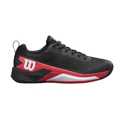 Imagen de Wilson Rush Pro 4.5, Zapatillas de Tenis Hombre, Black/Infrared/White, 49 1/3 EU