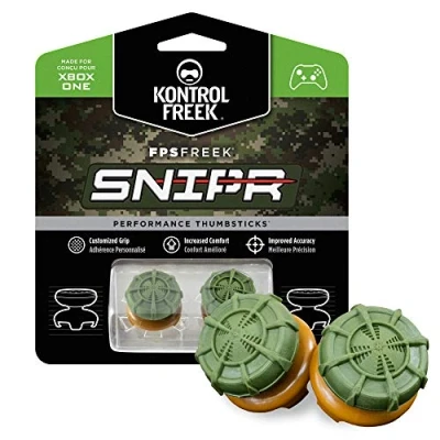 Imagen de KontrolFreek FPS Freek Snipr para mando de Xbox One Performance Thumbsticks 2 Gran Altura Convexo (Abovedado) Verde