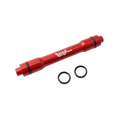 Imagen de VOANZO adaptador de pincho conversión aleación aluminio rojo 15 mm, eje pasante delantero a 9 para bicicleta montaña liberación rápida, 100 mm
