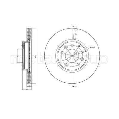 Imagen de METELLI 23 0984C Disco de freno 299,0 25,0 5 72,0 ventilado barnizado MAZDA: 6 Berlina, Hatchback, Familiar