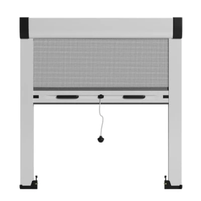 Imagen de Mosquitera enrollable de aluminio a medida con cajon 42 mm Kit completo fácil instalación (Ancho 150 cm 180 Alto 240 cm)
