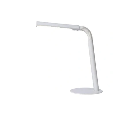 Imagen de Lucide Lámpara de mesa LED Gilly, blanca, flexible, metal