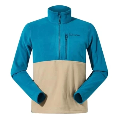 Imagen de Berghaus Prism Half Zip Polartec Forro Polar para Hombre, Deep Ocean/Kelp, XL