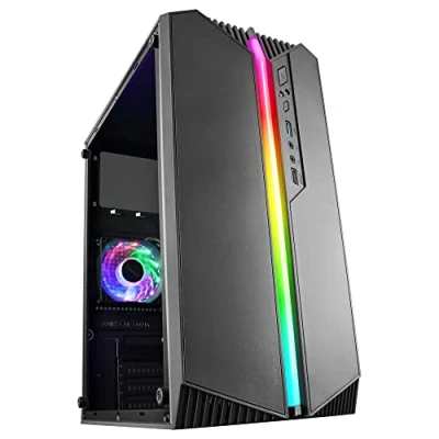 Imagen de MARS Gaming MC S1 Negro Caja PC Compacta Micro ATX Iluminación ARGB 12 Modos Ventilador FRGB Ventana Lateral Completa RGB