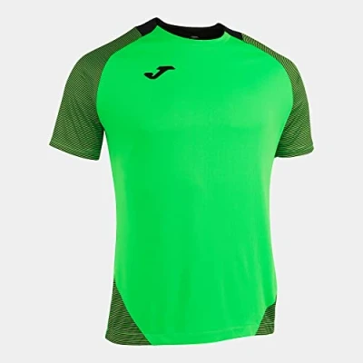 Imagen de Joma Essential II Camisetas Equip. M/C, Hombre, Verde flúor Negro, L