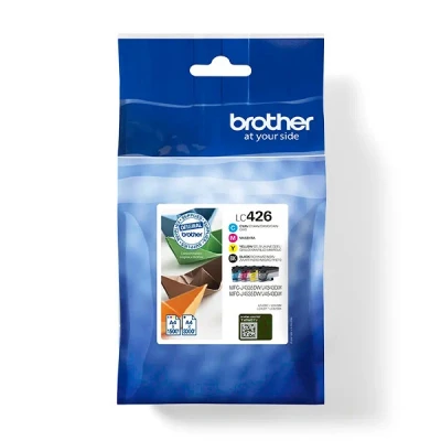 Imagen de Cartucho de tinta Brother LC426VAL, Negro, Amarillo, Cian, Magenta, Pack 4 unidades