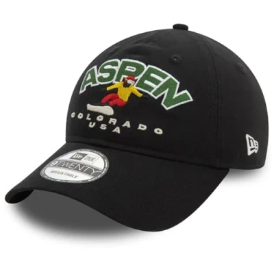 Imagen de New Era Washed SKI 9TWENTY Unisex Gorra, Talla: One Size, Black