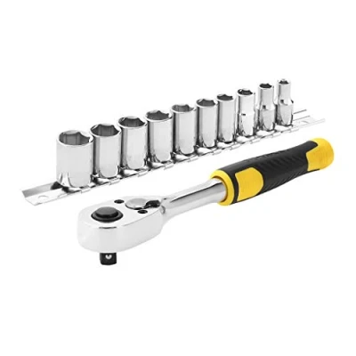 Imagen de STANLEY STMT82666 0 Juego de trinquete 1/4&quot; 72 dientes y 10 vasos