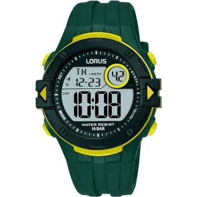 Imagen de Lorus Reloj Digital de Cuarzo para Hombre con Correa Silicona, Verde