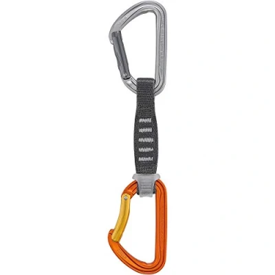 Imagen de Petzl, Spirit Express, Aplazamiento Ligero Y Multipropósito para Escalada Deportiva, Gris/Naranja, U, Adulto Unisex