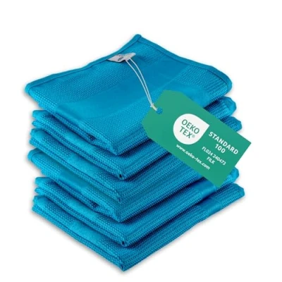 Imagen de Elexaclean Juego de paños cocina microfibra, 68 x 42 cm, certificado Öko Tex® Standard 100, modernos cocina, color azul
