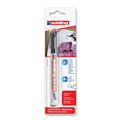 Imagen de edding 8040 Marcador para ropa (1 mm), color negro