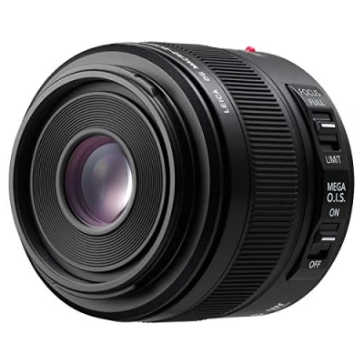 Imagen de Panasonic LEICA DG Macro ELMARIT H ES045 Objetivo para cámaras de montura M4/3 (Focal 45 mm, F2.8, lentes asféricas, tamaño filtro 46 Mega O.I.S), negro