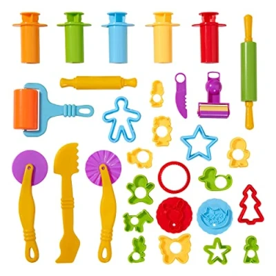 Imagen de THE TWIDDLERS 30 Pcs Kit de Herramientas Plastilina Arcilla Moldes y Cortadores Manualidades Divertidas